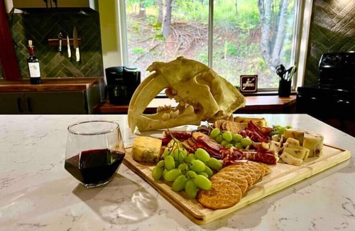 Alexander Casa | Chic Barndo Chalet Above French Broad River- Pano Mountain Views on 13 Acres