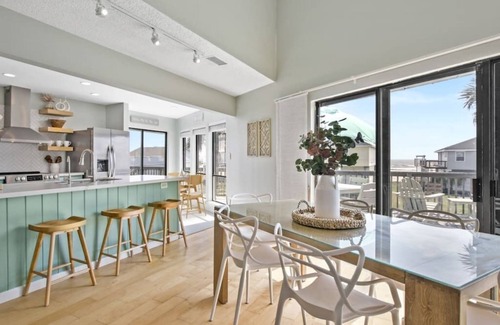 Indian Beach Casa | Chic Beachside Villa ~ 2nd Row STEPS TO BEACH! ~ Stunning views from Balconies