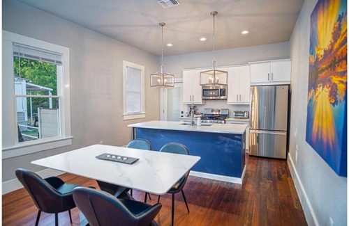 Southtown Casa | Chic Downtown Farmhouse with Garden and BBQ Grill