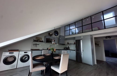 Kungsholmen Apartamento | Chic Industrial Loft in Stockholm, Kungsholmen