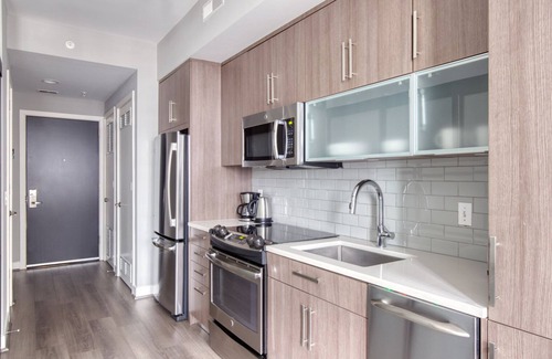 Buzzard Point Apartamento | Chic Navy Yard 1BR w/ W/D, Roof BBQ & Gym, near Nats Park, by Blueground
