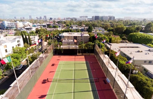 Tri-West Hotel | Chic Oasis in West Hollywood's Heart! 3 Units w/ Balconies! Pool & Tennis Court!
