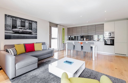 Bishop's Apartamento | Elegante, silencioso y seguro 2BR, 2BR plano por London Eye & Waterloo
