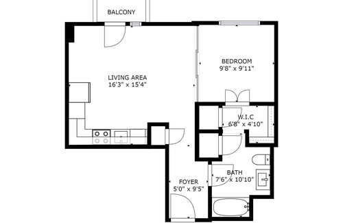 Mount Vernon Triangle Apartamento | Chic Studio in Mt Vernon w/ Balcony, Gym + Pool
