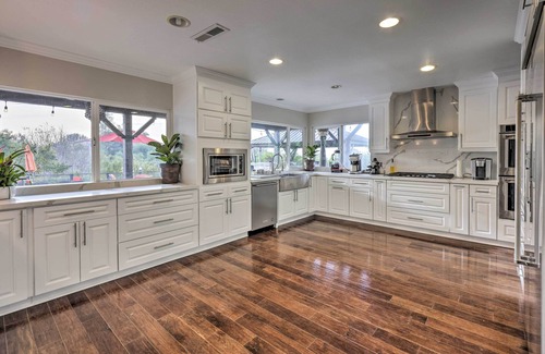 East Whittier Casa | Chic Whittier Oasis: Private Pool, Hot Tub & Grill