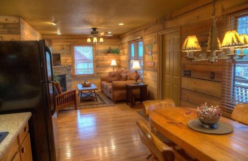 Sautee Nacoochee Cabina | Chimney Mtn 3 | Dog Friendly Cabin with Covered Hot Tub and Hot Tub. Near Helen