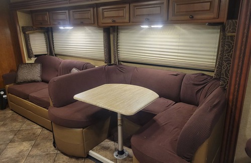 Ocoee Casa | Class A motorhome. In our backyard or a local RV resort.