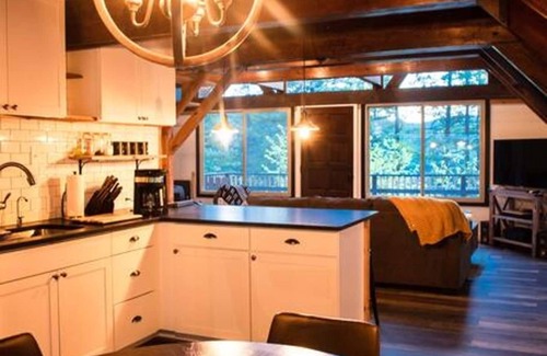 Whitefish Casa | Classic A-frame - Sleek Modern Interior