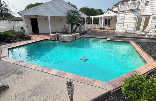 Bay Area Casa | Coastal 2-story home with pool & hot tub. Close to beaches, shops, and dining.