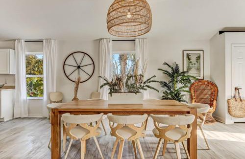 Vilano Beach Casa | Coastal Cabana Heated Pool Walk to Beach