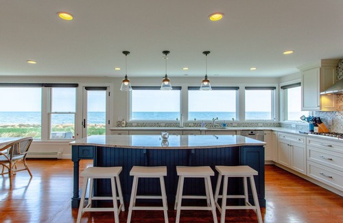 East Falmouth Casa | Coastal chic meets French Provençal in this newly renovated oceanfront home.