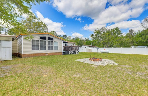 Carteret County Casa | Coastal Escape w/ Grill, Yard, Fire Pit & Decks!