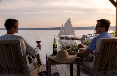 Boothbay Harbor Apartamento | Coastal King | Ocean Deck | No Hidden Fees