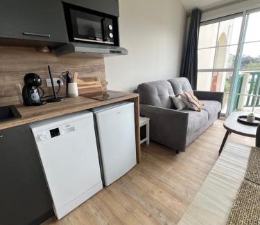 Bourgenay Apartamento | Coco studio 2 adultes et 2 enfants avec terrasse vue sur le Lac et accès parc aquatique gratuit