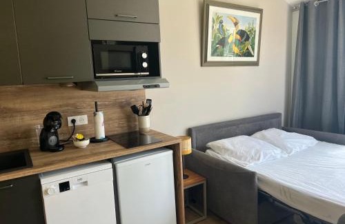 Bourgenay Apartamento | Coco studio 2 adultes et 2 enfants avec terrasse vue sur le Lac et accès parc aquatique gratuit