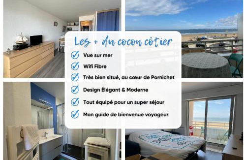 Pornichet Apartamento | Cocon côtier - Vue sur Mer - Parking - Proche de la Thalasso - Terrasse