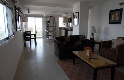 Colonia Andrés Apartamento | EL Cantil - Penthouse en COCONUT - Frente al mar Una habitación - Impresionantes vistas a la puesta de sol.