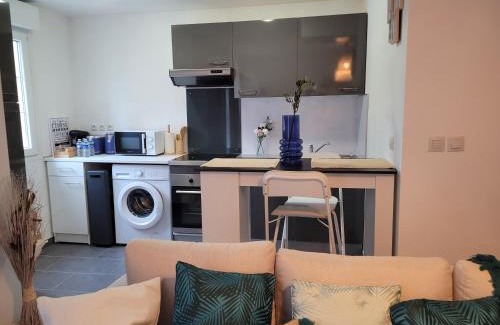 Survilliers Apartamento | COCOONING HOUSE 211 SUITE AZUR appartement AEROPORT PARIS ROISSY CDG, PARC ASTERIX, CHATEAU DE CHANTILLY, STADE DE FRANCE