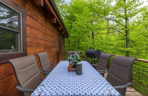 Logan Cabina | Cohosh - Hand hewn private log cabin with views