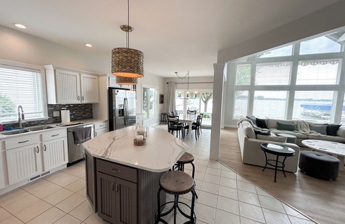 Coldwater Casa | Coldwater Lakefront Retreat with Gorgeous Water Views and Perfect Sandy Beach!