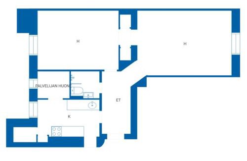 Turku Apartamento | Colorful 76 m2 city centre residence with free parking