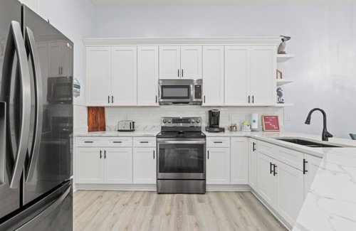 Holiday Beach Casa | Colorful Cottages! Luxuriously Updated, Pool, Just STEPS to the Beach!