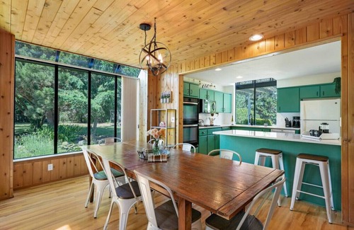 Sequim Casa | Combined Sequim · Spacious Farmhouse & Vintage Trailer on 5 Acres