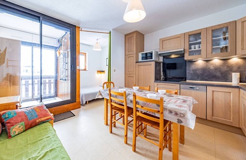 Saint-Francois-Longchamp Apartamento | Estudio cómodo 25m², 5 pers, a pie de pistas, casillero de esquí