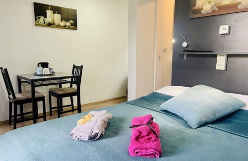 La Chapelle-Aubareil Hotel | Habitacion Doble-Confortable-Baño con ducha-Vista al Parque