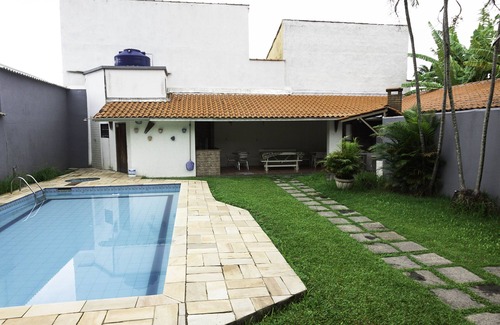 Praia de Barequecaba Casa | Confortable casa de playa con piscina, terraza, barbacoa, a 300m de la playa