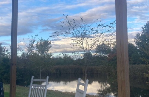 Johnston City Cabina | Comfortable cabin with a beautiful view