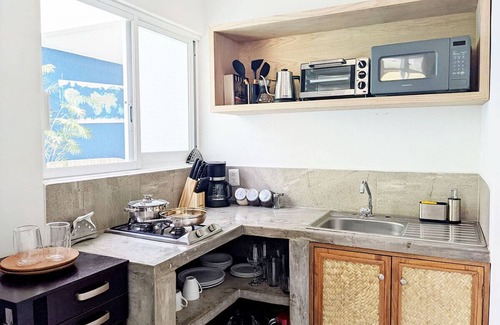 Rinconada Apartamento | Comfortable Studio - Fast wifi, King bed, Pool, Near Beach, AC