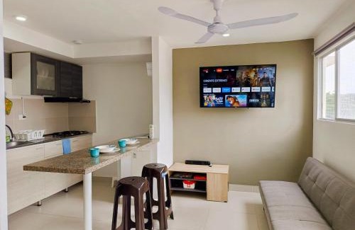 Santa Marta Apartamento | Comodo Apartamento con vistas, wifi, AA, TV & Piscina