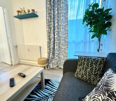 Roubaix Apartamento | Confortable T4 Équipé à Roubaix - 200m Métro