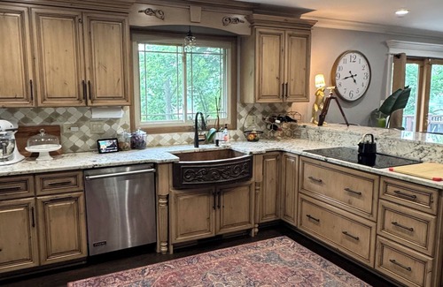 Homer Glen Casa | Contemporary Classic Mansion on .8 acred Wooded Estate with Private Lake.