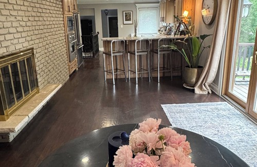 Homer Glen Casa | Contemporary Classic Mansion on .8 acred Wooded Estate with Private Lake.