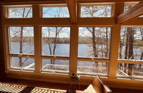 Naples Casa | Casa contemporánea del lago en Maine