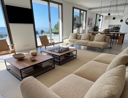 Le Ray Villa | Contemporary Villa with Sea View, Infinity Swimming pool, Gym , Cinema room,Lift