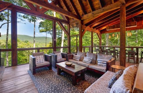 Epworth Casa | Copperline Lodge - Luxury Creekside Retreat - Creekside Views, Hot Tub, Game Room, Outdoor Fireplaces, Chef Kitchen, Fire Pit -