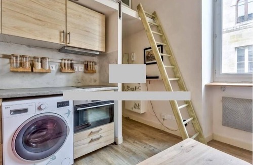 Bassins a Flot Apartamento | Coquet Studio Pierre à Bordeaux Proche Tram-quais, Cité du Vin-commerces-garonne