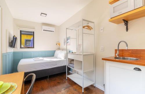 Lagoa da Conceicao Apartamento | Coração da Lagoa da Conceição-Cozinha Completa-AC