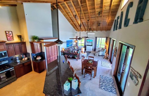 Isla de Utila Casa | Buceo / snorkel en el piso principal de Coral Ridge House