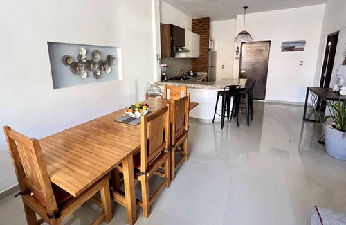 Chacala Apartamento | CORALES NUEVO CON A/A, ALBERCA Y PLAYA A 50 MTS.
