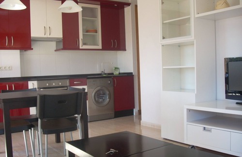 Puebla del Caraminal Apartamento | Acogedor apartamento con colores completamente decorada e iluminada sala de estar
