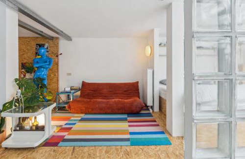 Stationsbuurt Zuid Apartamento | Cosy art studio near station with bikes and garden