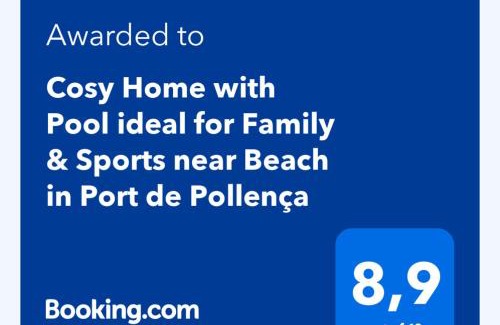 Puerto de Pollensa Apartamento | Cosy Home with Pool ideal for Family & Sports near Beach in Port de Pollença