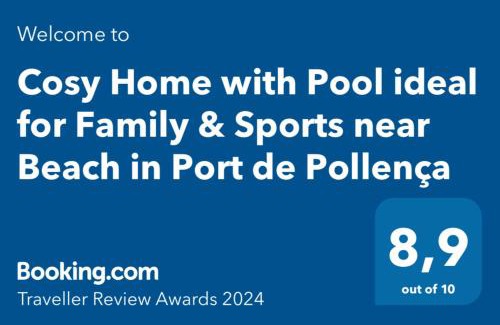 Puerto de Pollensa Apartamento | Cosy Home with Pool ideal for Family & Sports near Beach in Port de Pollença