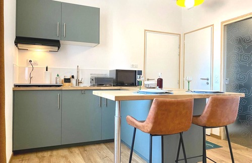 La Bernerie-en-Retz Apartamento | Cosy studio village and beach on foot
