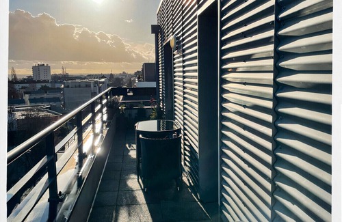 Tours Apartamento | Cosy studio with panoramic terrace & parking