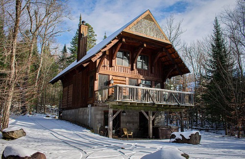 Lac-Superieur Chalet De Esquí | Cote Nord Tremblant Cozy 4 bedroom Log cabin CITQ 234463